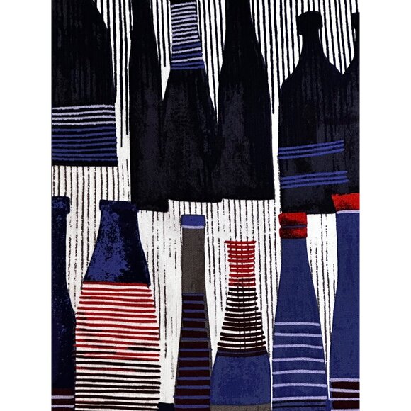 Nic+Zoe Women's Women's Skirt Size 8 Artsy Abstract Bottle Print w/ Back Zipper - Picture 3 of 8